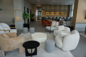 Sophisticated lounge featuring chic modern furniture, ideal for upscale interiors. - Photo by Sergio J. Ávila on Pexels